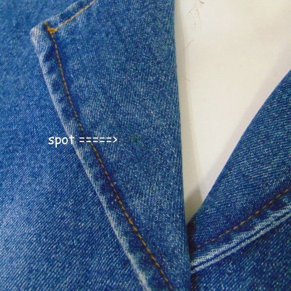 ZUTOPIA denim jacket L w/SPOT ⚠️🕙 - Picture 4 of 8